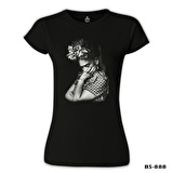 Frida Kahlo Siyah Bayan Tshirt
