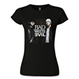 Bad Meets Evil Siyah Bayan Tshirt