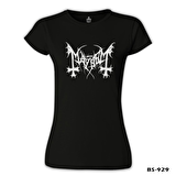 Mayhem - Logo Siyah Bayan Tshirt