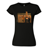 Gitar - Fender 2 Siyah Bayan Tshirt