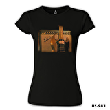 Gitar - Fender 2 Siyah Bayan Tshirt
