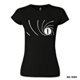James Bond - Never Say Never Siyah Bayan Tshirt