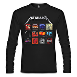 Metallica - Album Covers Siyah Erkek Sweatshirt