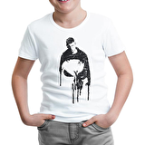 Punisher - Cut Beyaz Çocuk Tshirt