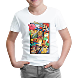 Super Mario - Smaash Beyaz Çocuk Tshirt