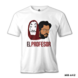 La Casa De Papel - El Profesor Beyaz Erkek Tshirt