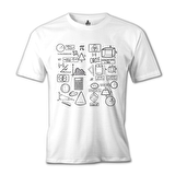 Matematik - Basics Beyaz Erkek Tshirt