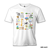 İngilizce - Sınavlar Beyaz Erkek Tshirt
