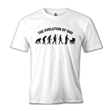 The Evolution of Dad Beyaz Erkek Tshirt