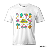 Hello Summer Beyaz Erkek Tshirt