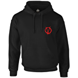 V for Vendetta - V logo Siyah Erkek Fermuarsız Kapşonlu