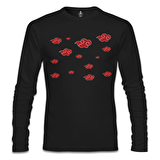 Naruto - Akatsuki Siyah Erkek Sweatshirt