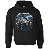 Metallica - İstanbul Siyah Erkek Fermuarsız Kapşonlu