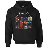 Metallica - Album Covers Siyah Erkek Fermuarsız Kapşonlu