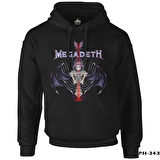 Megadeth - Vic 2 Siyah Erkek Fermuarsız Kapşonlu