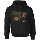 Dota 2 - Axe Siyah Erkek Fermuarsız Kapşonlu