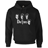 Doctor Who - The Doctors Siyah Erkek Fermuarsız Kapşonlu