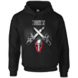 Shady XV Siyah Erkek Fermuarsız Kapşonlu