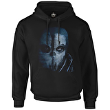 Call of Duty - Ghosts Mask Siyah Erkek Fermuarsız Kapşonlu