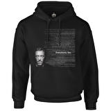 House - Everybody Lies Siyah Erkek Fermuarsız Kapşonlu