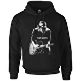 Tom Waits Siyah Erkek Fermuarsız Kapşonlu