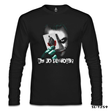 Joker - Cards Siyah Erkek Sweatshirt