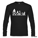 House - Thing is Siyah Erkek Sweatshirt