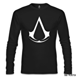 Assassin's Creed - Logo Siyah Erkek Sweatshirt