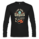 Yazı - Genius Siyah Erkek Sweatshirt