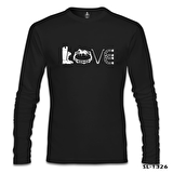 At 8 Siyah Erkek Sweatshirt