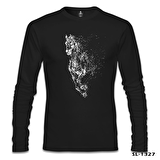 At 9 Siyah Erkek Sweatshirt