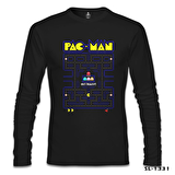 Pac-Man - Get Ready Siyah Erkek Sweatshirt