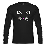 Kedi III Siyah Erkek Sweatshirt