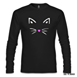 Kedi III Siyah Erkek Sweatshirt