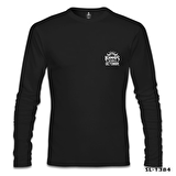 Kings Born in October - Logo Siyah Erkek Sweatshirt