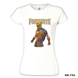 Fortnite - Battle Hound Beyaz Bayan Tshirt