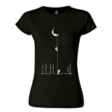 Space - Bond Siyah Bayan Tshirt