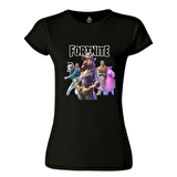 Fortnite - Pets Siyah Kadın Tshirt