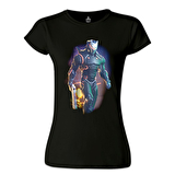 Fortnite - Firegun Siyah Bayan Tshirt