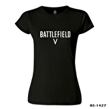 Battlefield 5 - Logo Siyah Bayan Tshirt