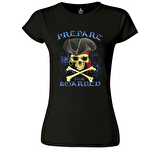 All Seas Pirate Kurukafa Siyah Bayan Tshirt
