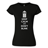 Doctor Who - Don't Blink Siyah Bayan Tshirt