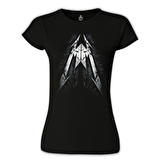 Metallica Logo Siyah Bayan Tshirt