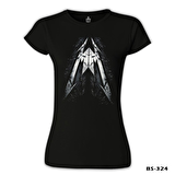Metallica Logo Siyah Bayan Tshirt