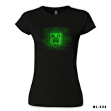 Minecraft 2 Siyah Bayan Tshirt