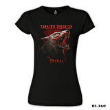Disturbed - Animal Siyah Bayan Tshirt