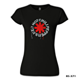 Red Hot Chili Peppers - Logo Siyah Bayan Tshirt