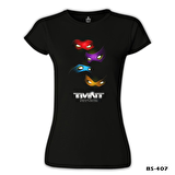 Teenage Mutant Ninja Turtles Siyah Bayan Tshirt