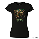 Ninja Turtles Siyah Bayan Tshirt