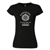 Supernatural - Winchester Bros. Siyah Bayan Tshirt